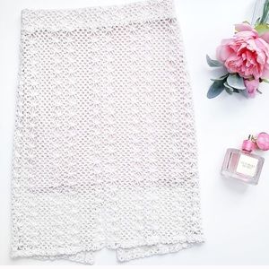 ✨ Free People Crochet Pencil Skirt